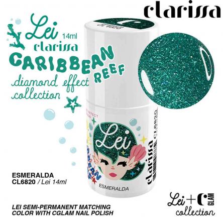 CLARISSA SMALTO SEMIPERMANENTE TPO FREE 14 ML  ESMERALDA - effetto diamante