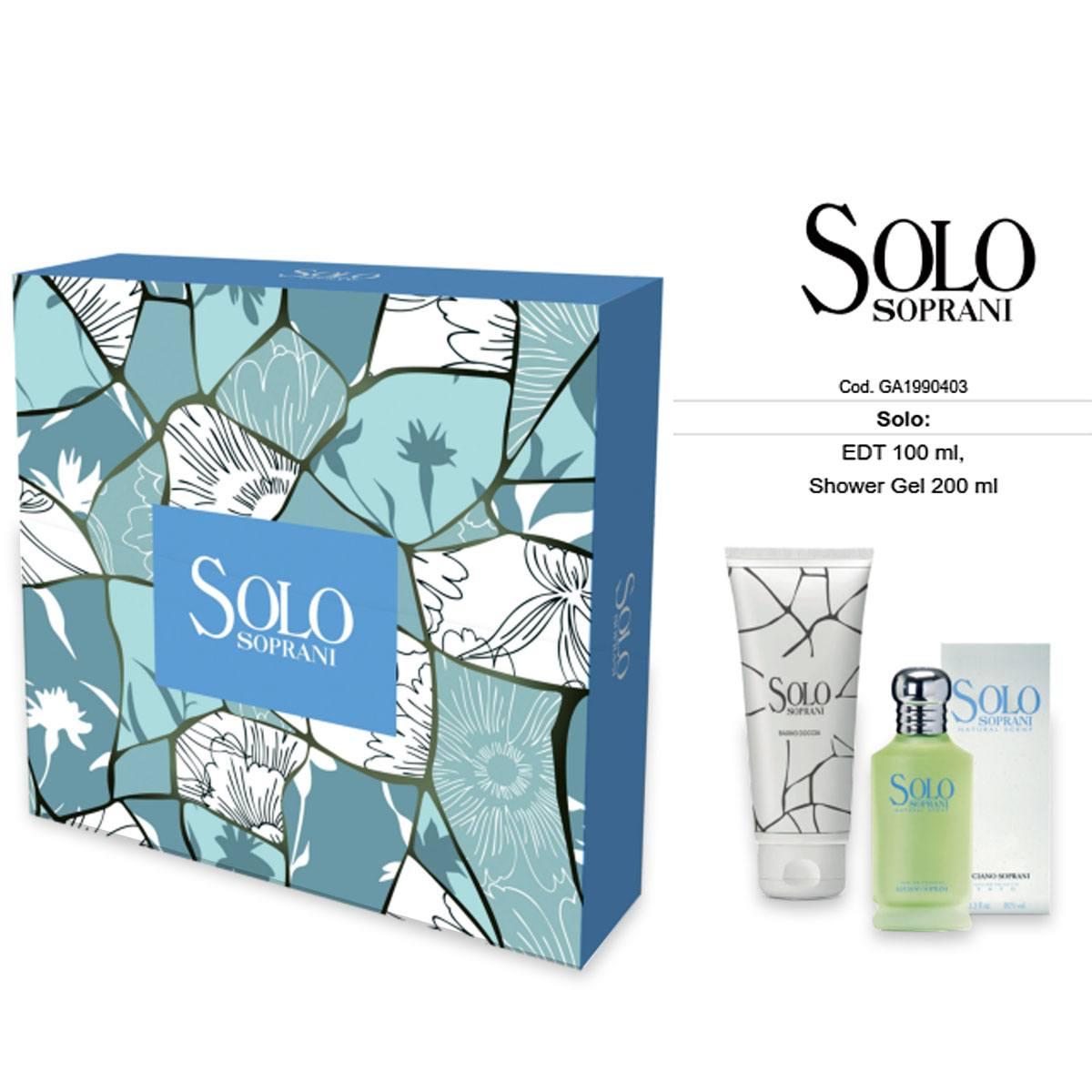 Luciano Soprani SOLO BIANCO: EDT 100 ml+ Shower Gel 200ml