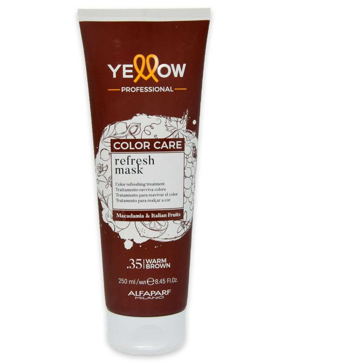 Alfaparf yellow color care pigment mask  35 warm brown 200ml