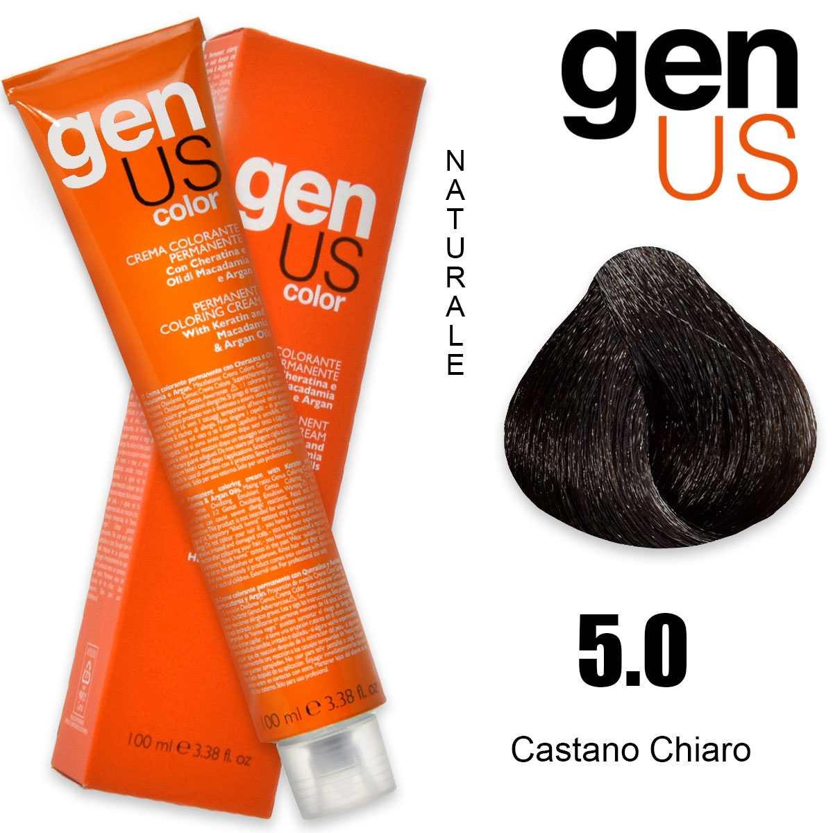 Genus permanent coloring  cream 100 ml 5.0