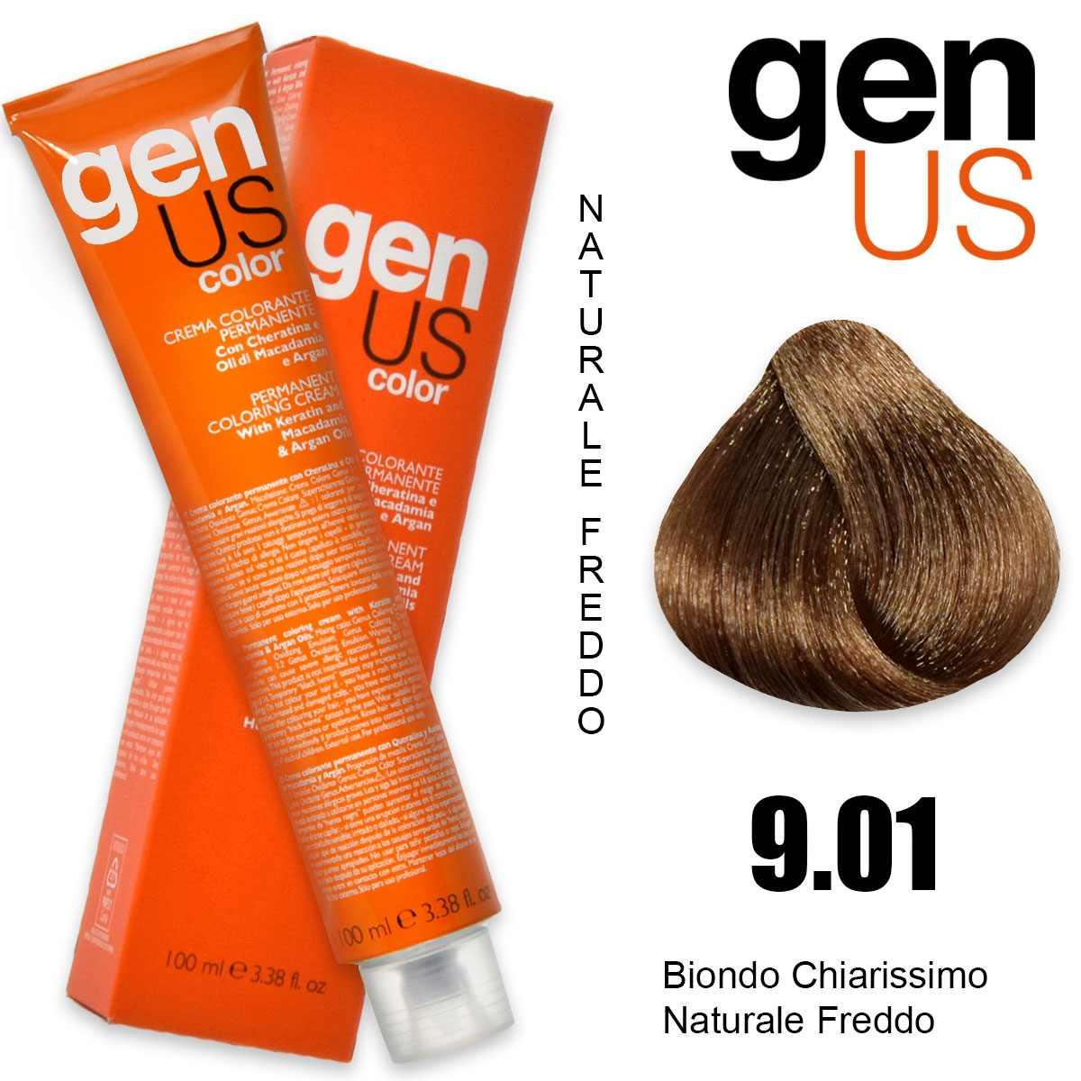 Genus permanent coloring  cream 100 ml 9.01