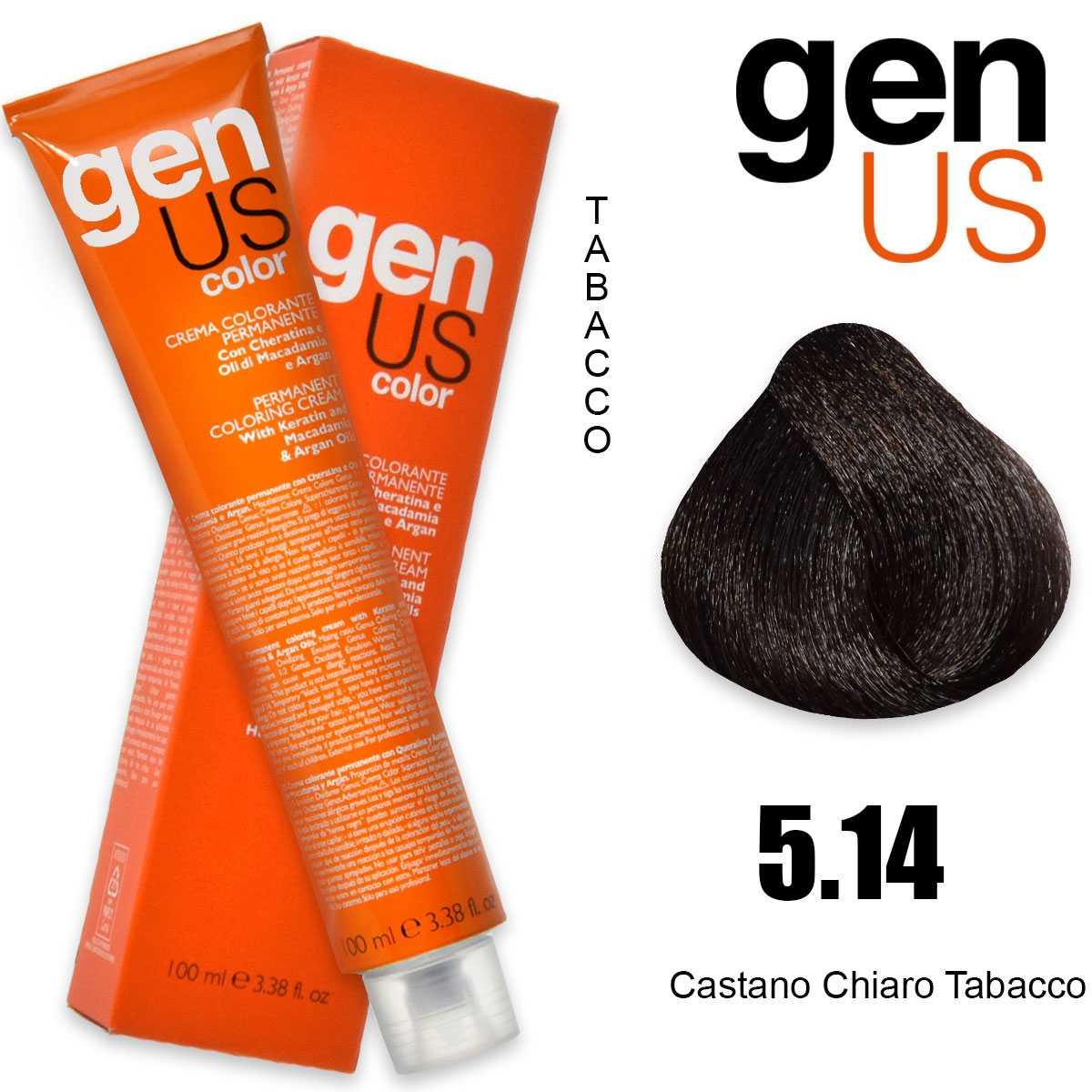 Genus permanent coloring  cream 100 ml 5.14