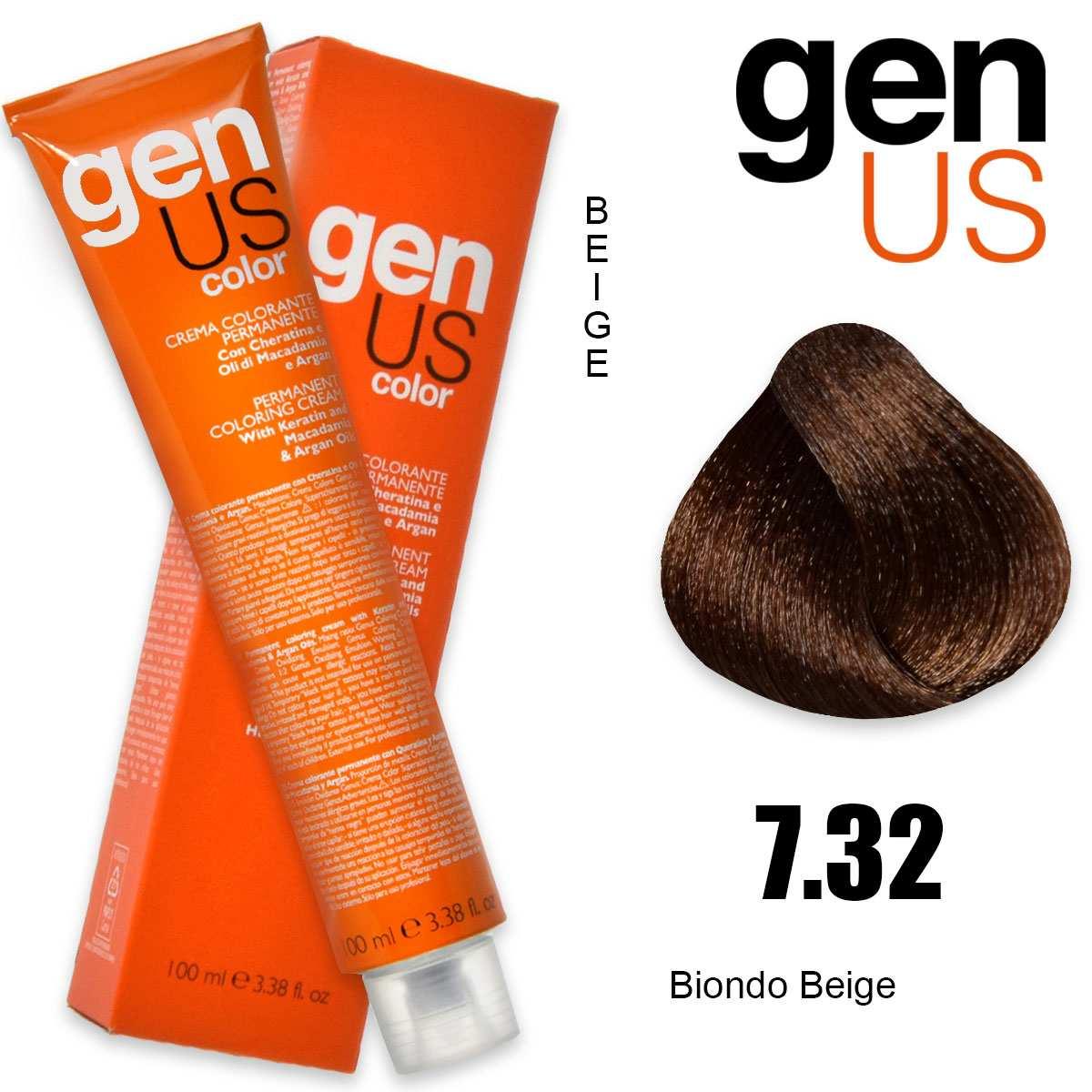 Genus permanent coloring  cream 100 ml 7.32