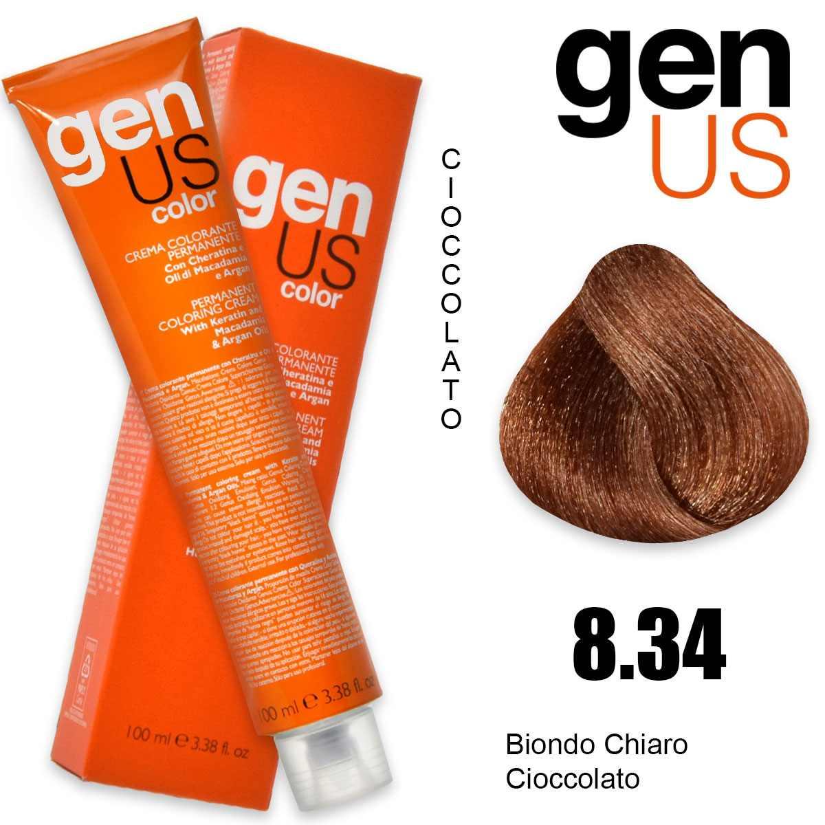 Genus permanent coloring  cream 100 ml 8.34