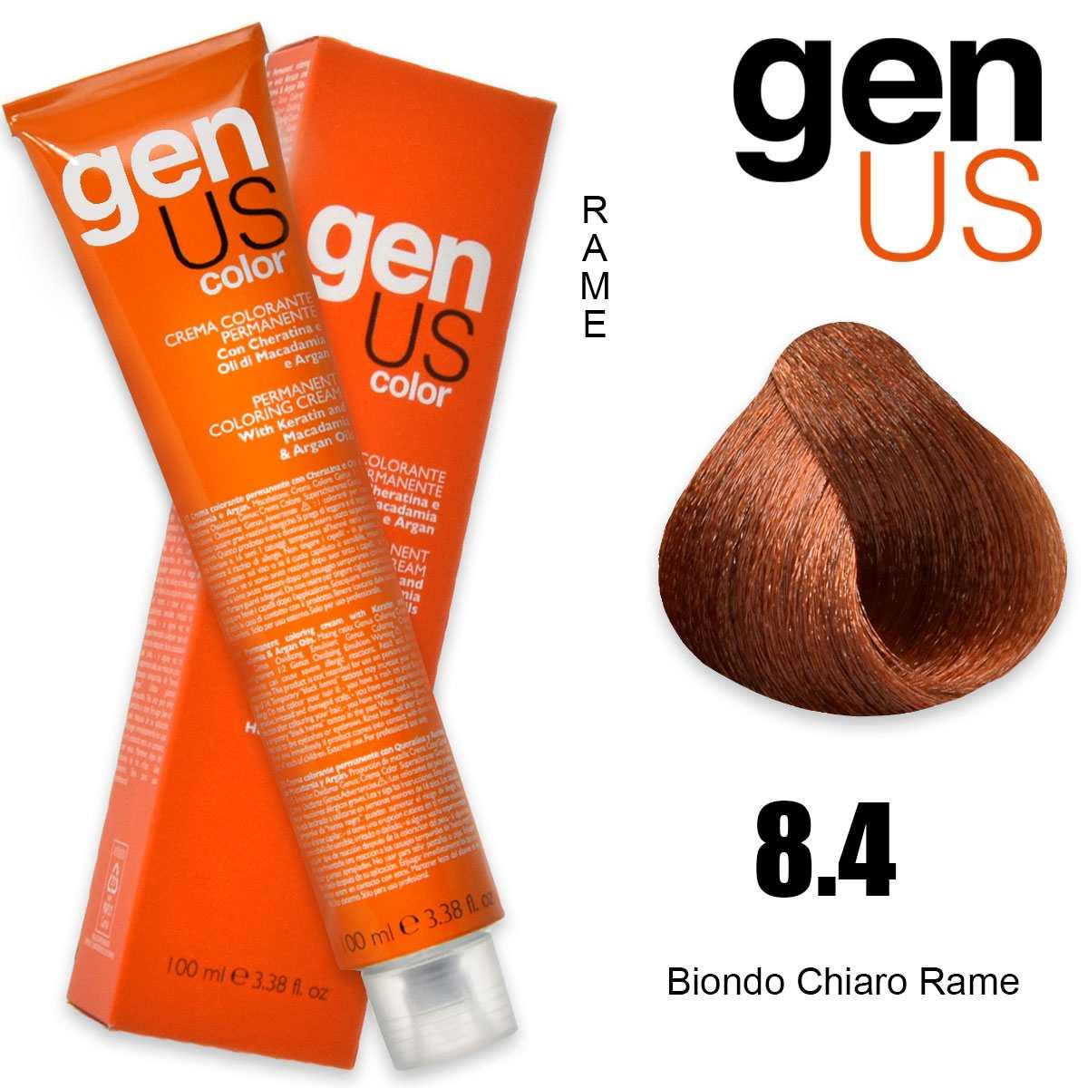 Genus permanent coloring  cream 100 ml 8.4