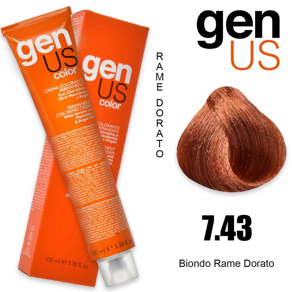 Genus permanent coloring  cream 100 ml 7.43