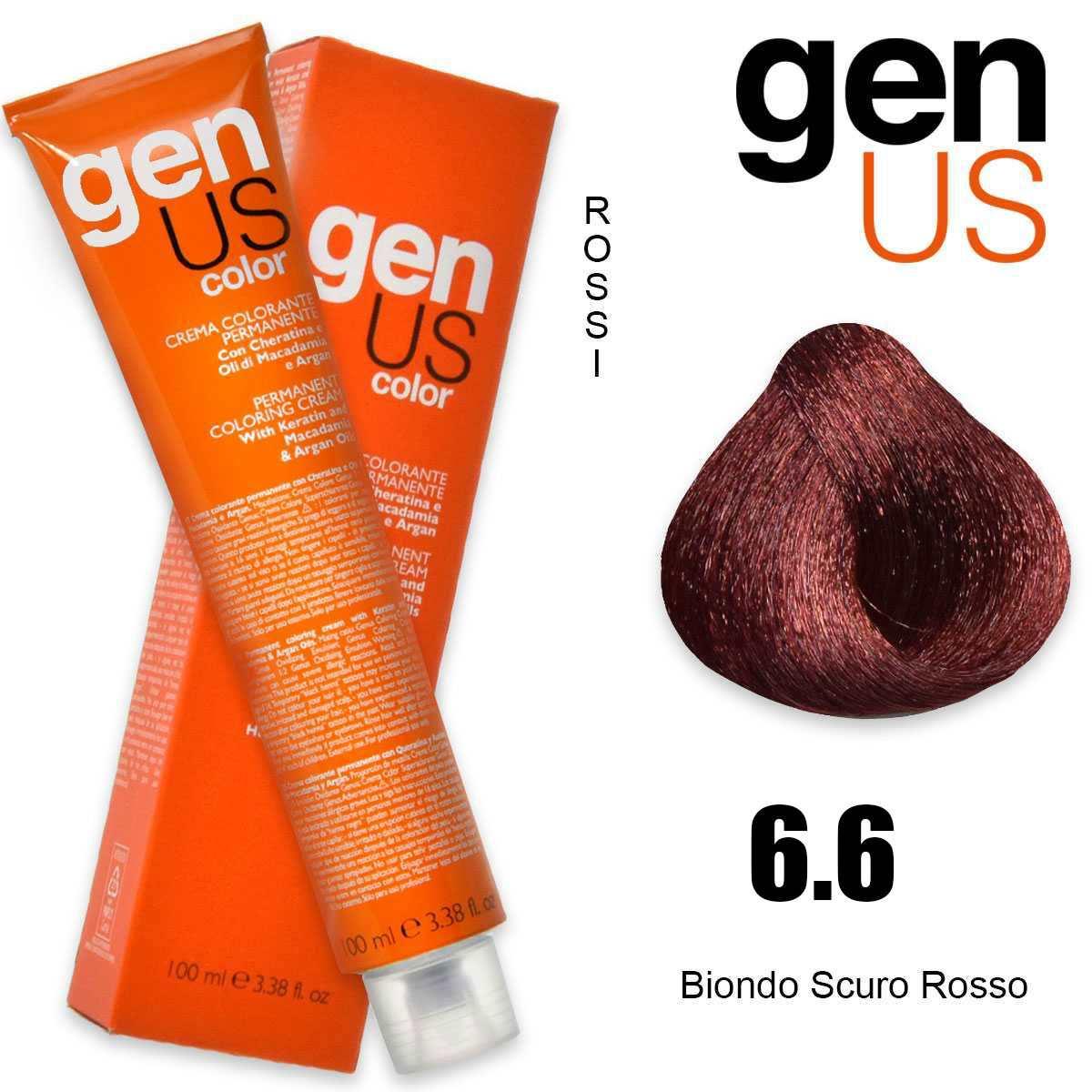 Genus permanent coloring  cream 100 ml 6.6
