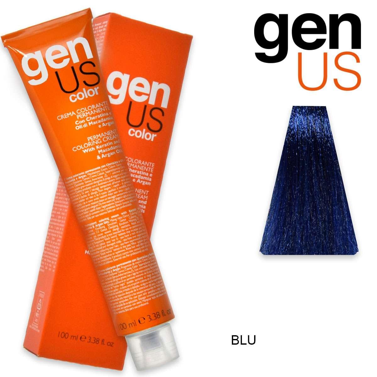 Genus permanent coloring  cream 100 ml blue