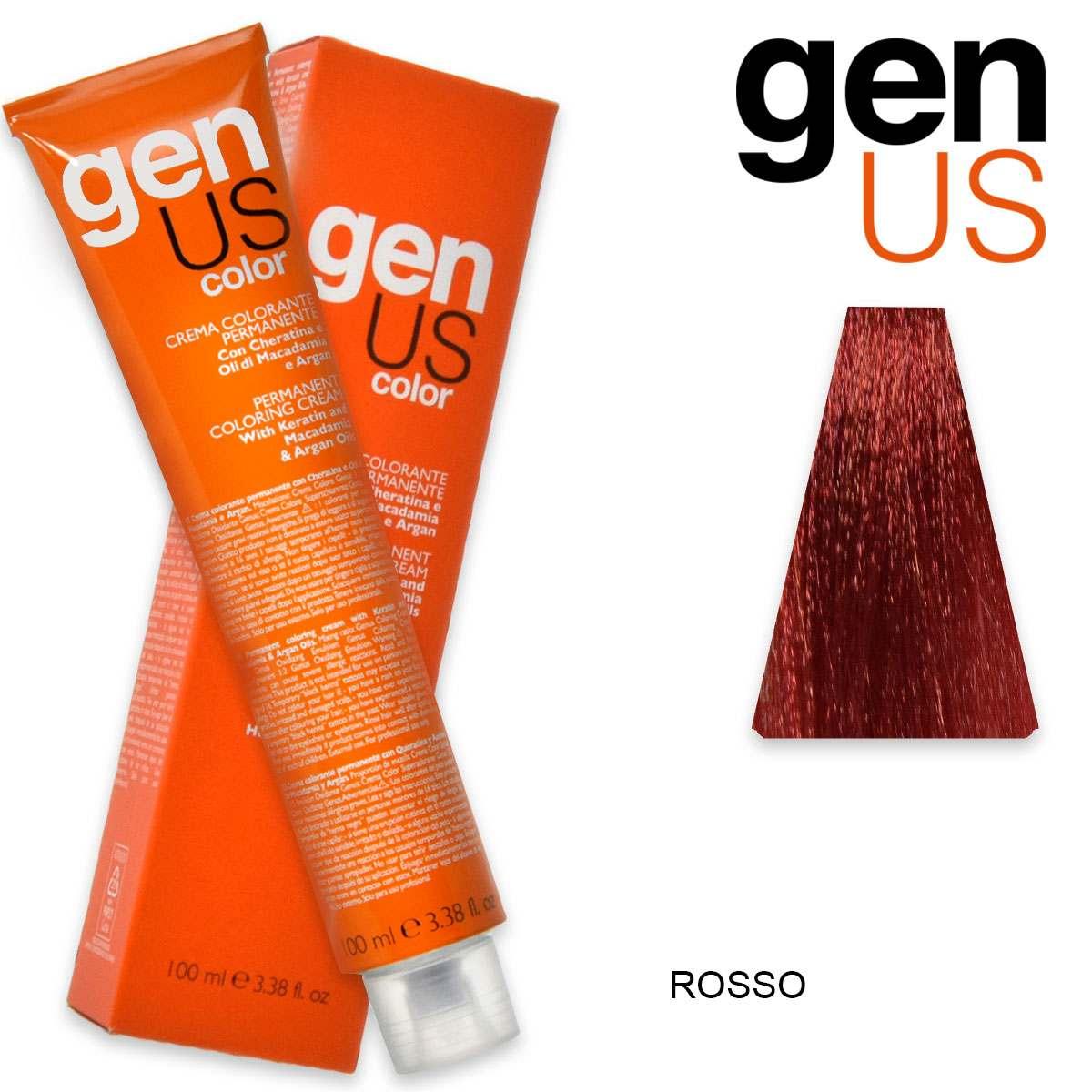 Genus permanent coloring  cream 100 ml red