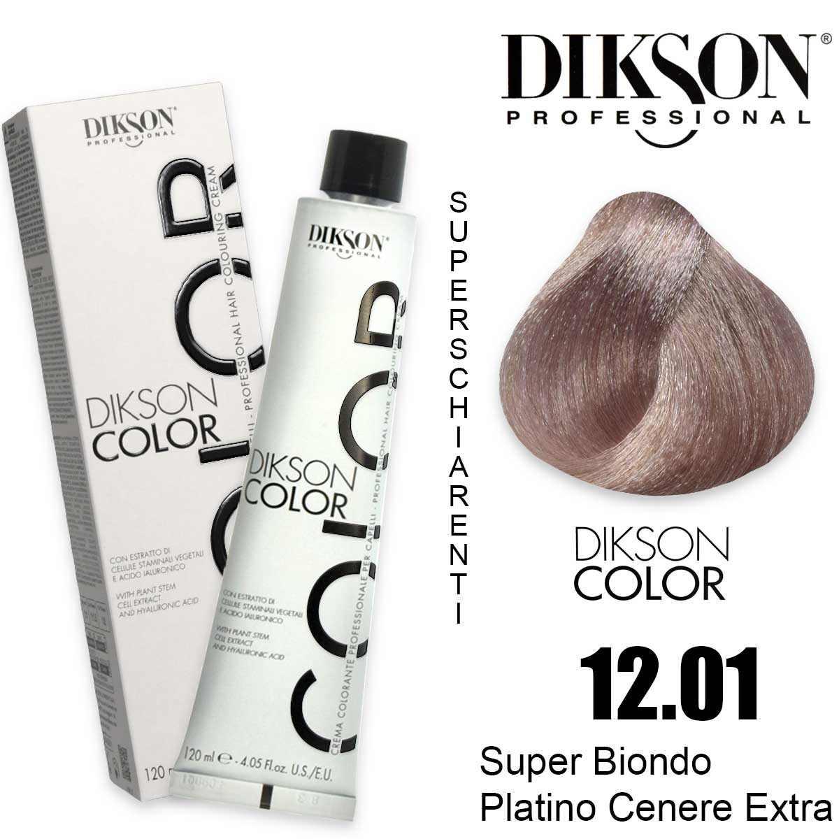 Dikson color 120 ml 12.01 super biondo platino cenere extra