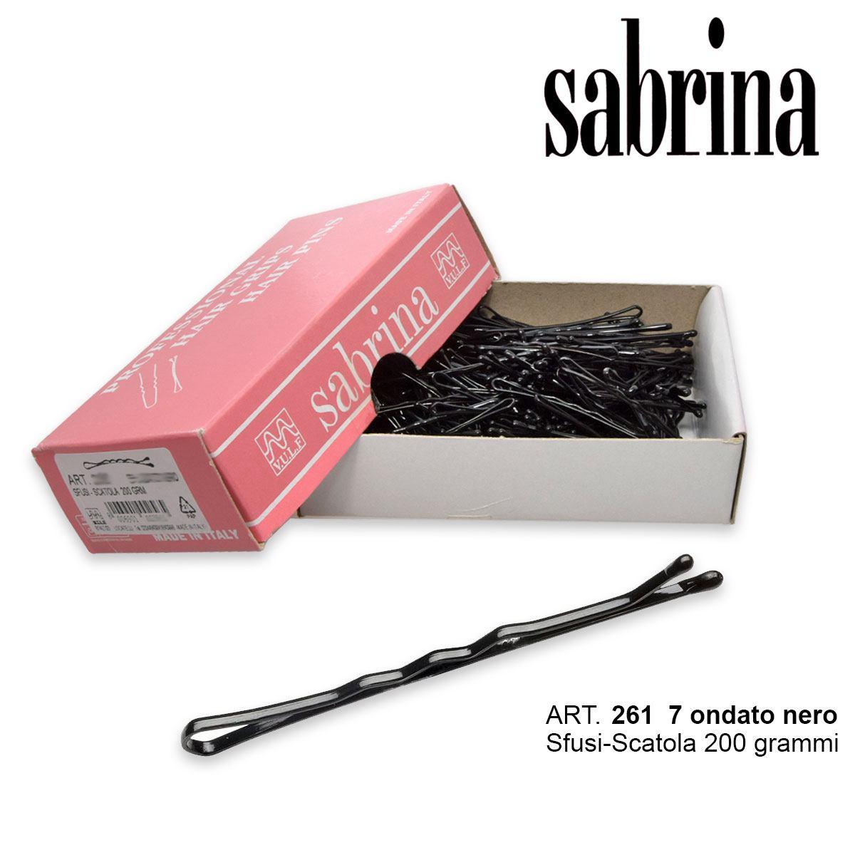 Sabrina fermaglio pall.n.7 on-sfusi 200 grammi ondato nero