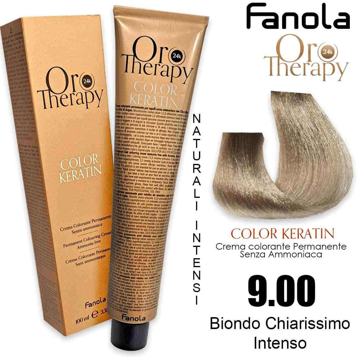 Fanola oro therapy color keratin 100 ml 9.00