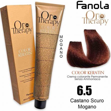 Fanola oro therapy color keratin 100 ml 6.5