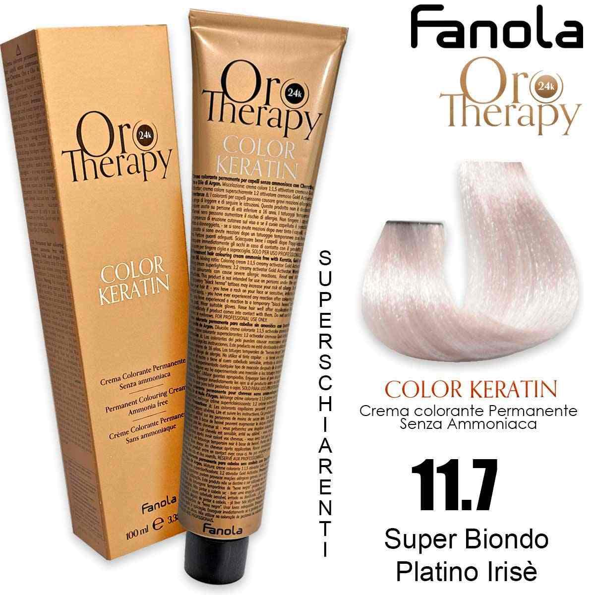Fanola oro therapy color keratin 100 ml 11.7