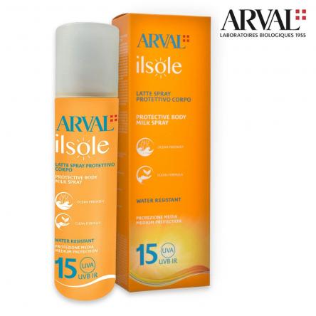Arval il sole - latte protettivo spray spf15 200 ml