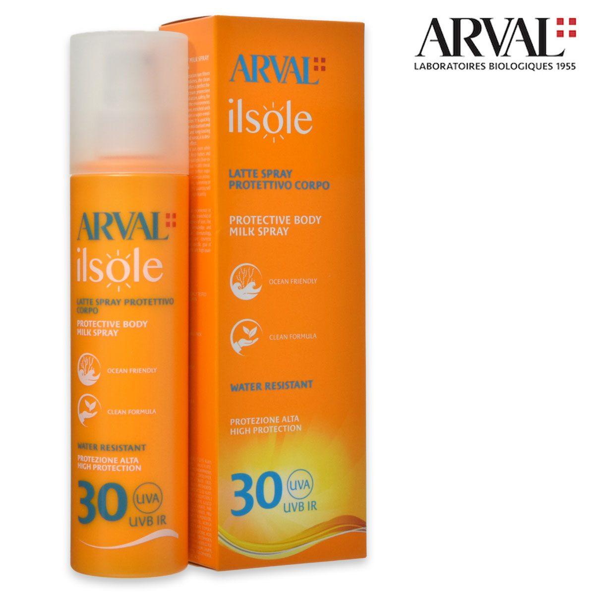Arval il sole - latte protettivo spray spf30 200 ml