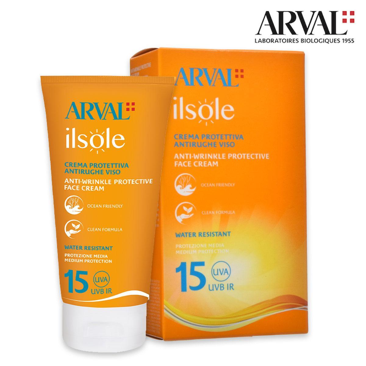 Arval il sole - crema protettiva anti rughe viso 50 ml spf15