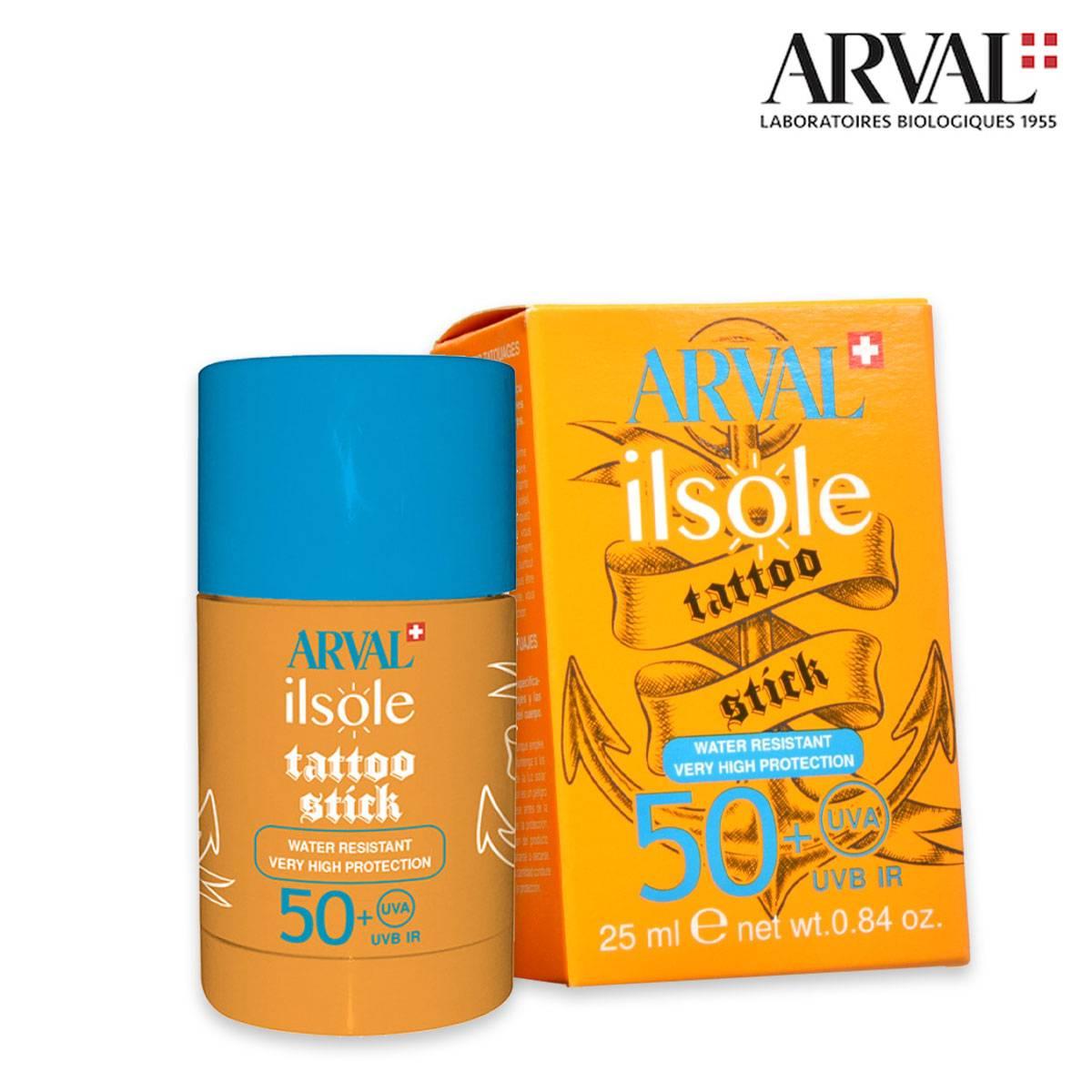 Arval il sole - stick spf50+ 25ml-stick protettivo tatuaggi
