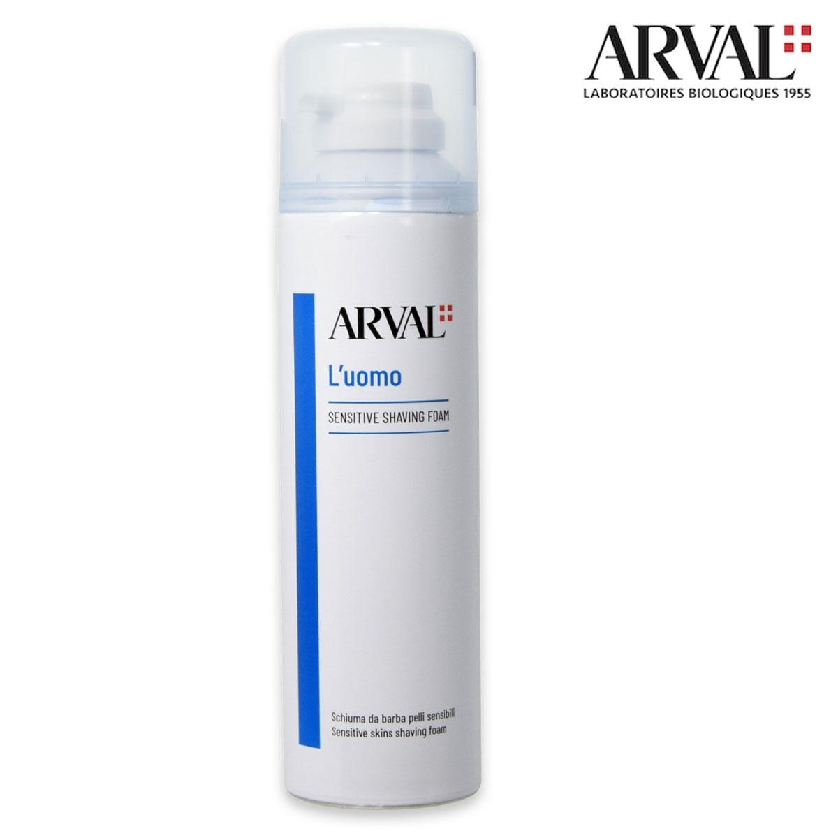 Arval l'uomo sensitive shaving foam - schiuma da barba pelli sensibili 250 ml