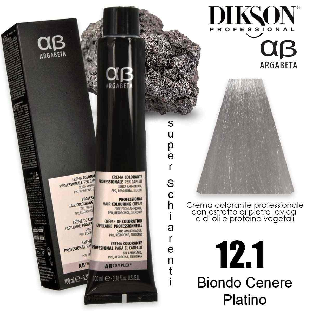 Dikson argabeta color 100 ml 12.1 biondo cenere platino