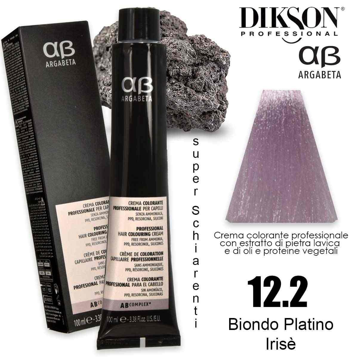 Dikson argabeta color 100 ml 12.2 biondo platino irisÈ