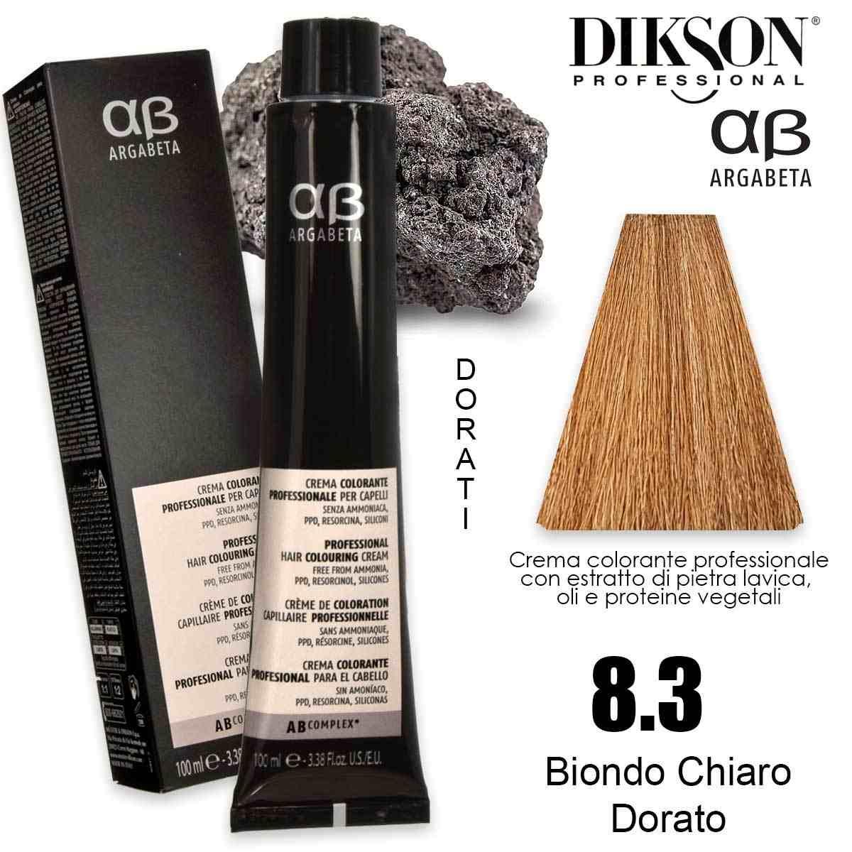 Dikson argabeta color 100 ml 8.3 biondo chiaro dorato