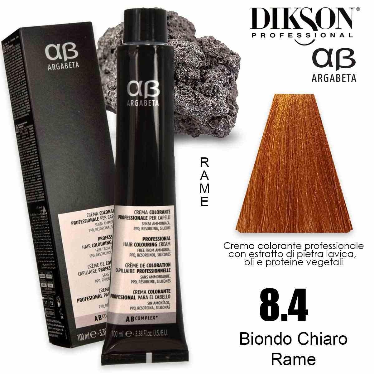 Dikson argabeta color 100 ml 8.4 biondo chiaro rame