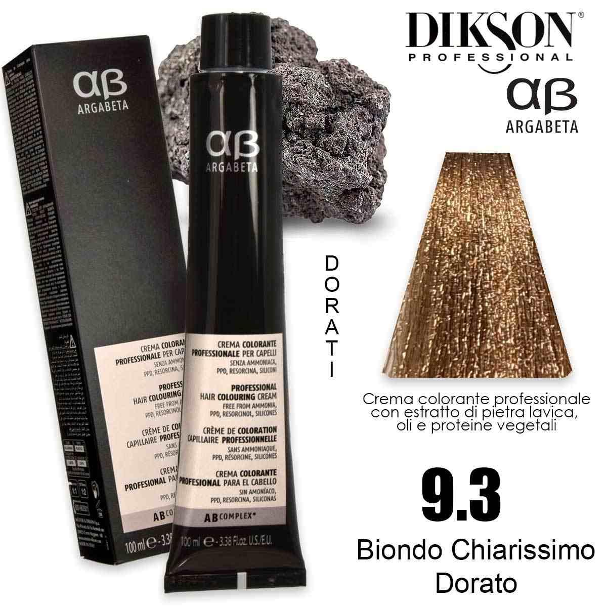 Dikson argabeta color 100 ml 9.3 biondo chiarissimo dorato
