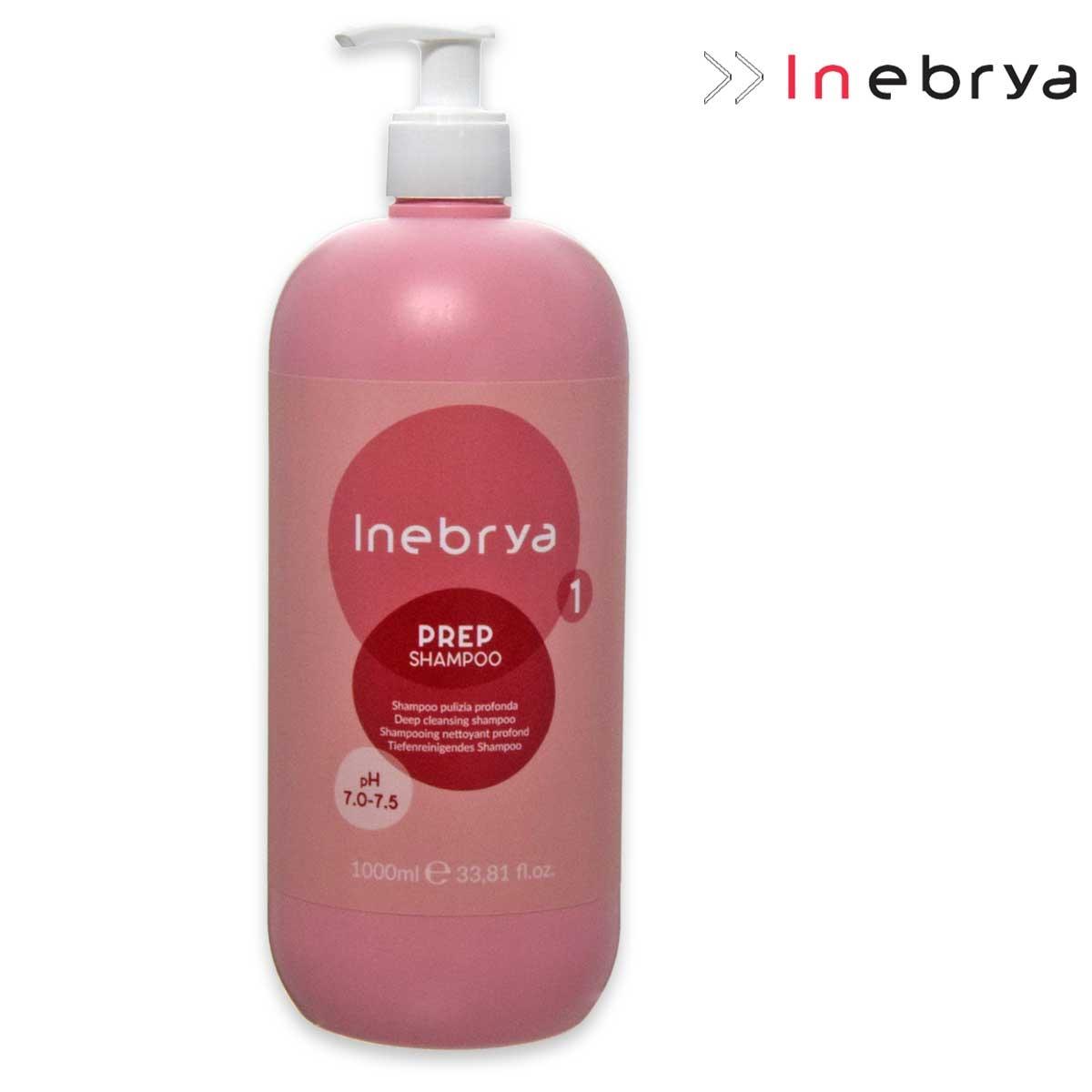Inebrya prep shampoo - pulizia profonda 1000 ml
