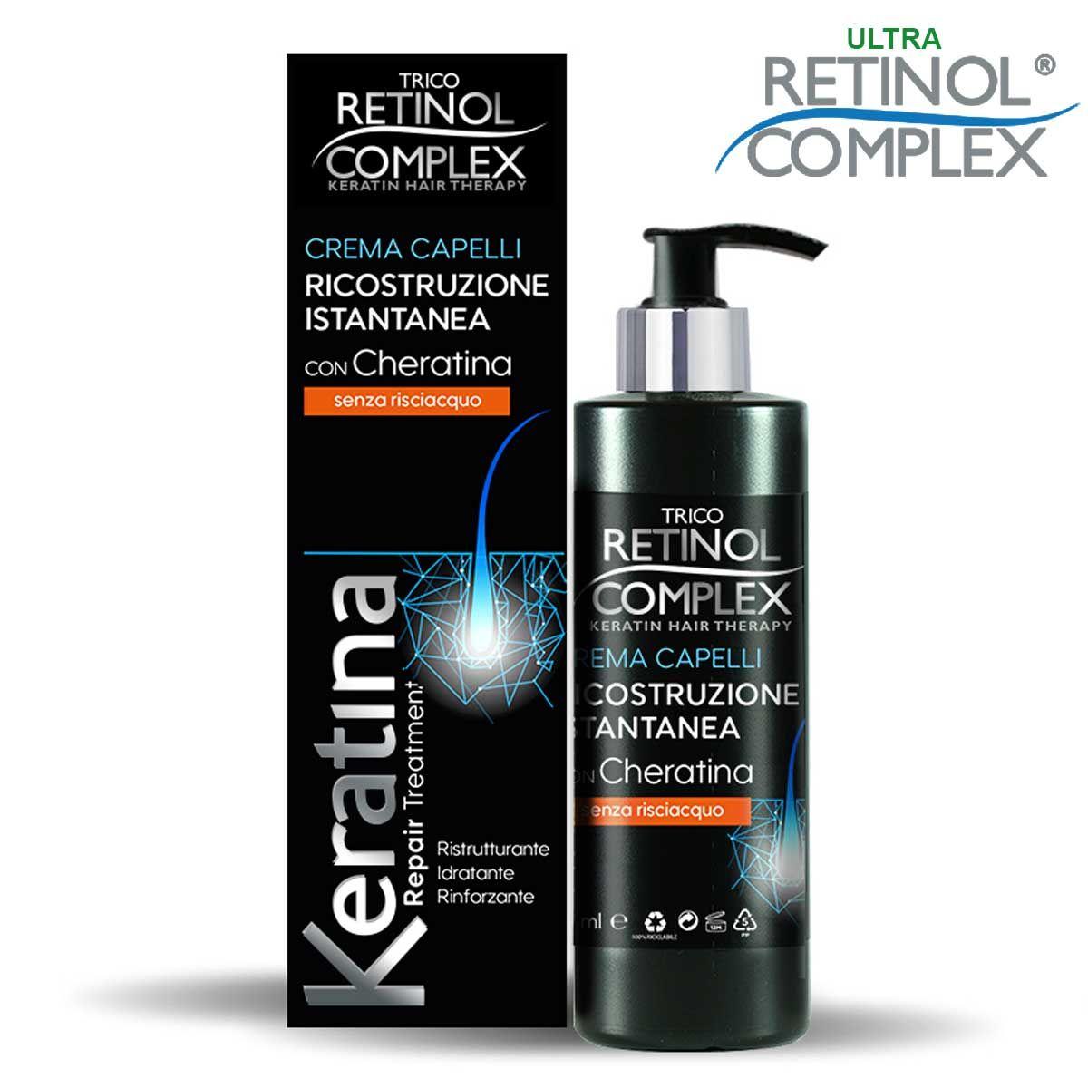 Trico retinol complex masch. crema capelli ricostr. istantanea con cheratina 100 ml