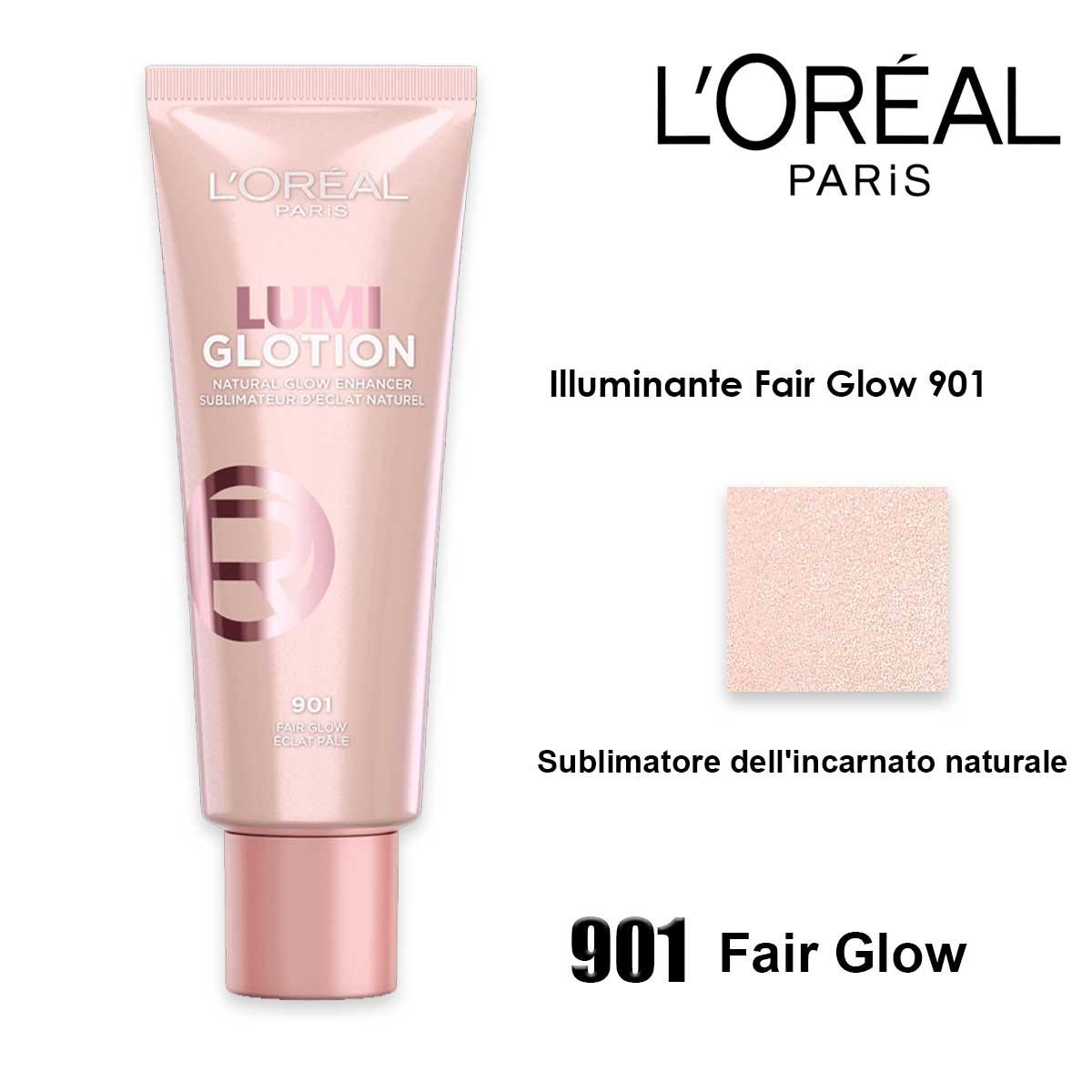 L'oreal illuminante viso glotion fair glow 901