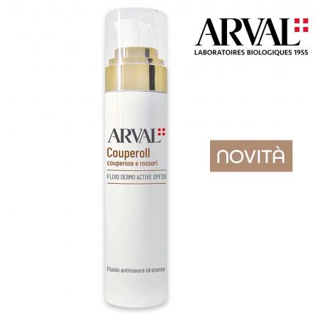 Arval couperoll fluid dermo active spf20 fluido antirossore idratante airless 50ml