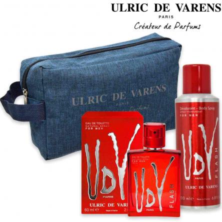 Ulric de varens set udv flash bag edt 60 ml + deo spray 200 ml