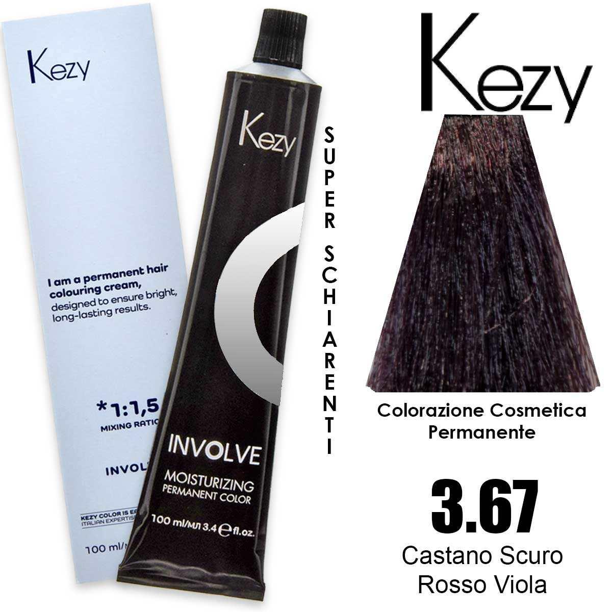 Kezy involve color 100 ml castano scuro rosso viola 3.67
