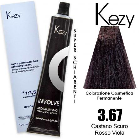 Kezy involve color 100 ml castano scuro rosso viola 3.67