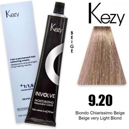 Kezy involve color 100 ml biondo chiarisismo beige 9.2