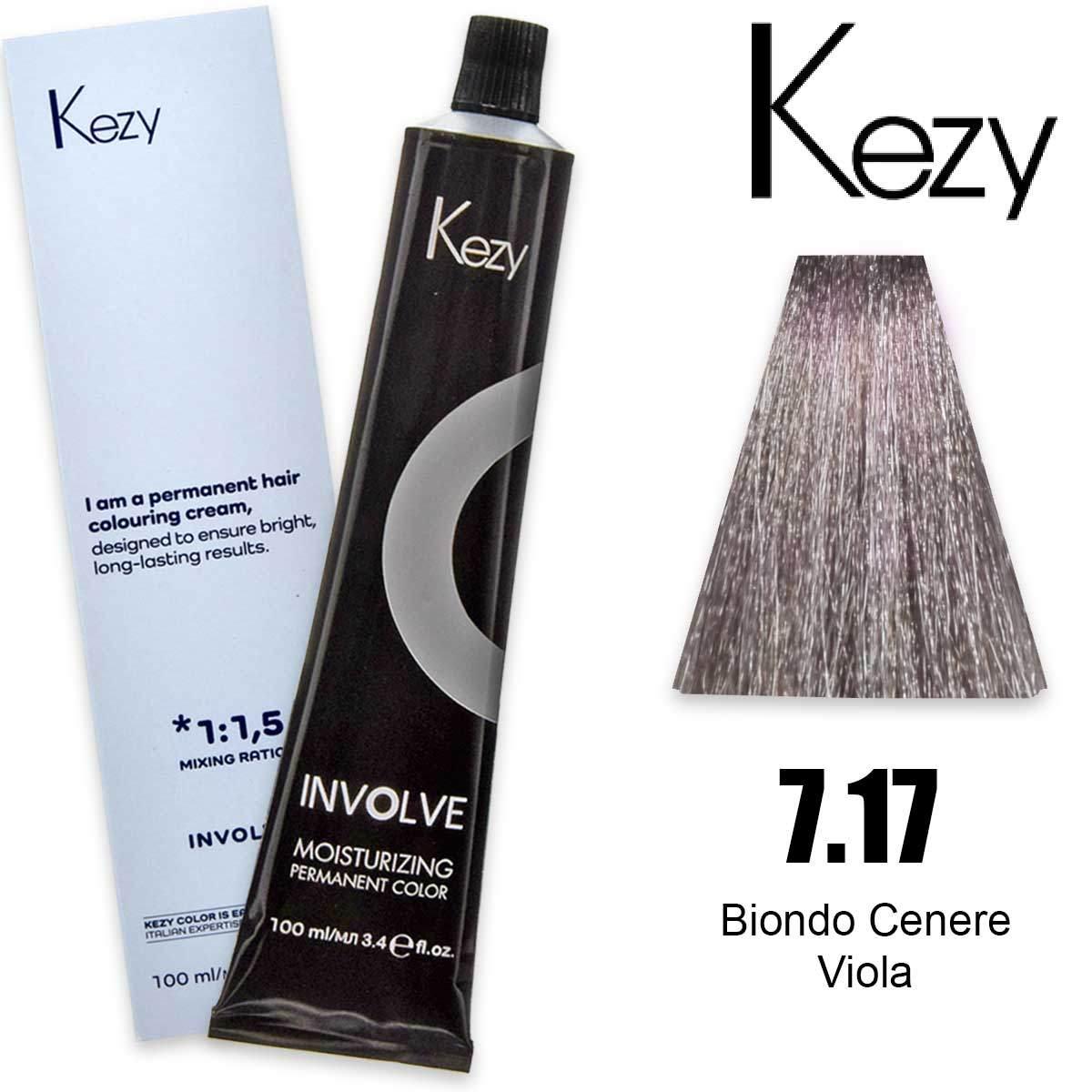 Kezy involve color 100 ml biondo cenere viola 7.17