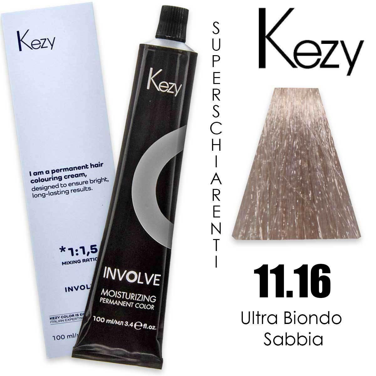 Kezy involve color 100 ml ultra biondo sabbia 11.16