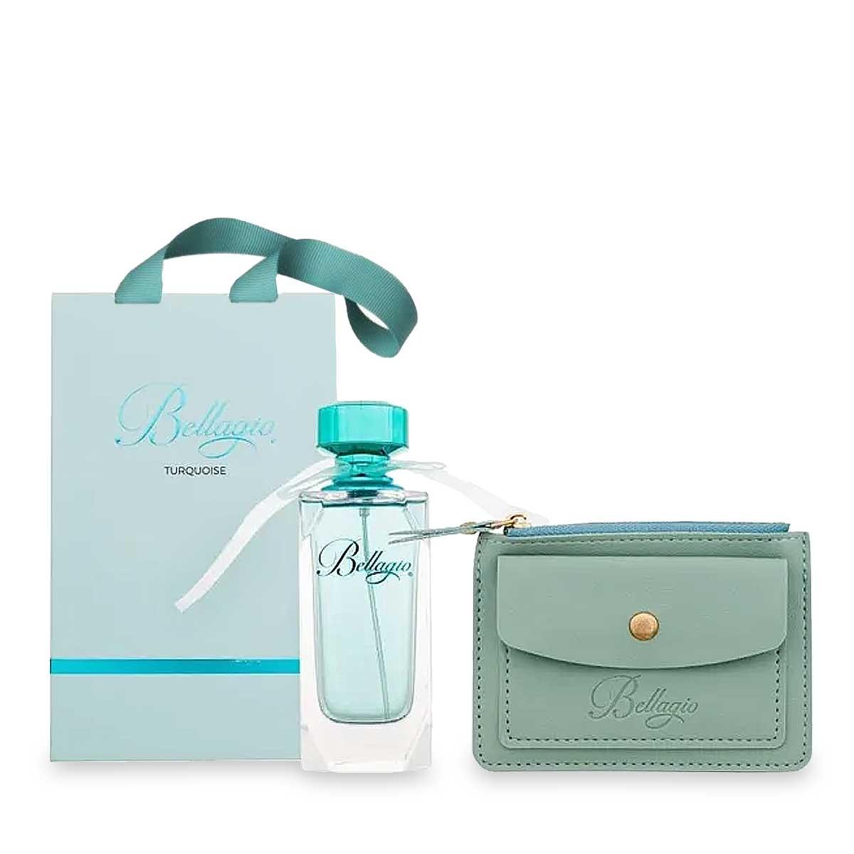 Bellagio turquoise gift set (edp 100ml+ portamonete)