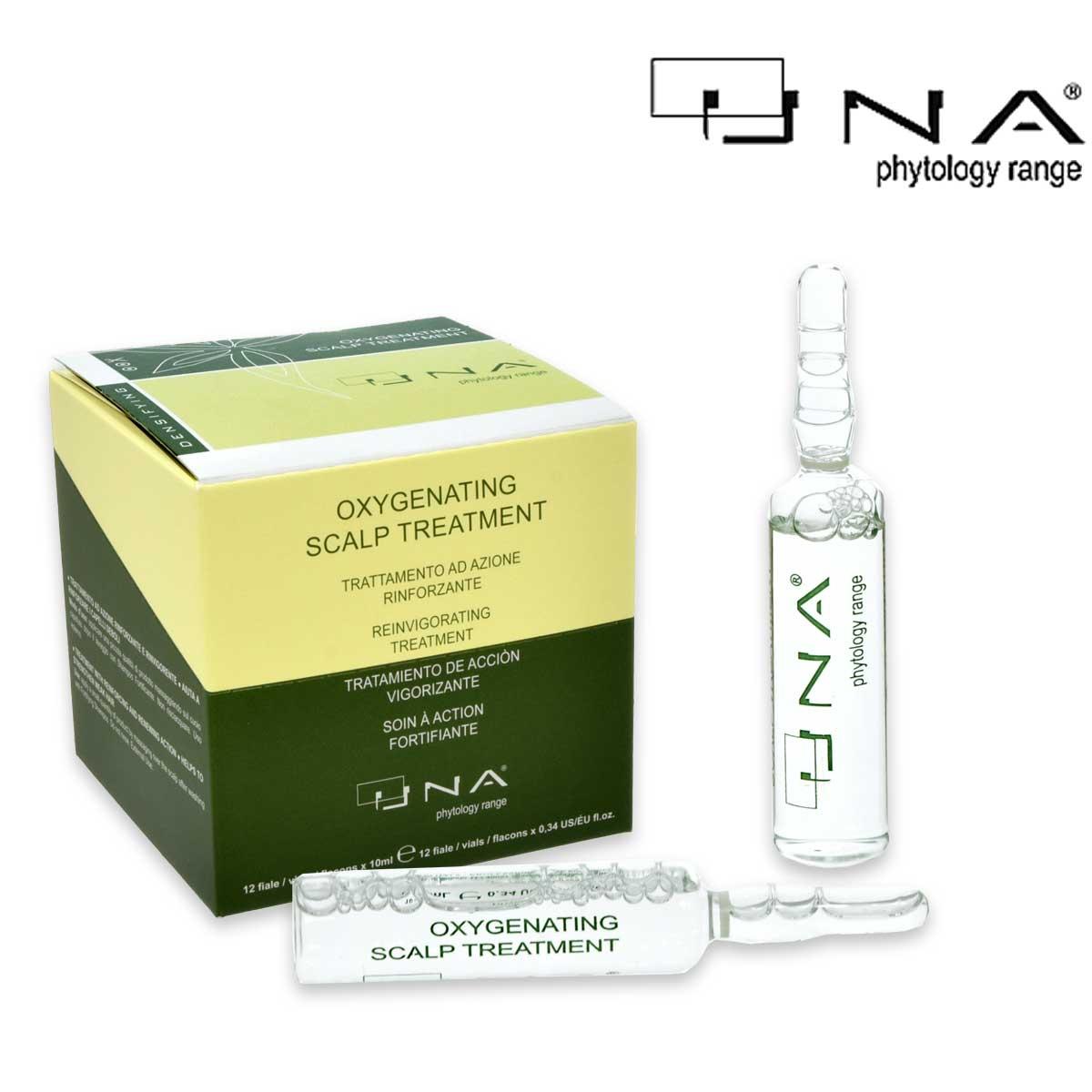 Una oxygenating scalp treatment box 12 fiale x 10 ml vials