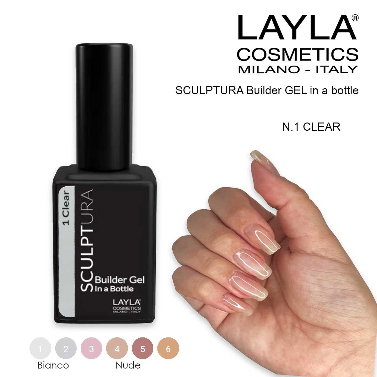 Layla sculptura builder gel n.1 clear