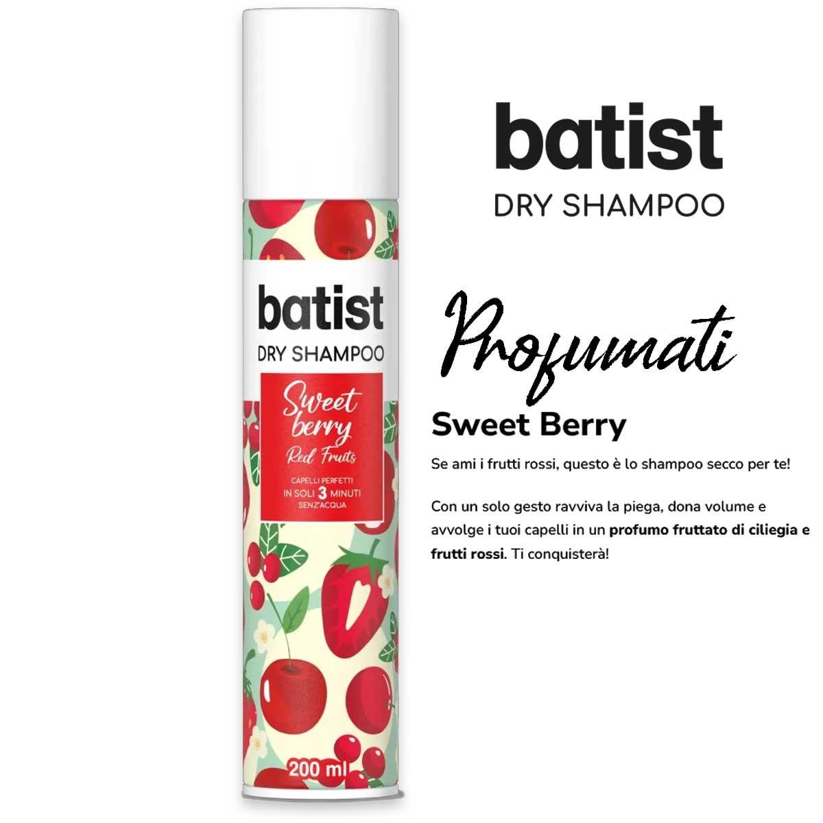 Batist dry shampoo sweet berry 200 ml