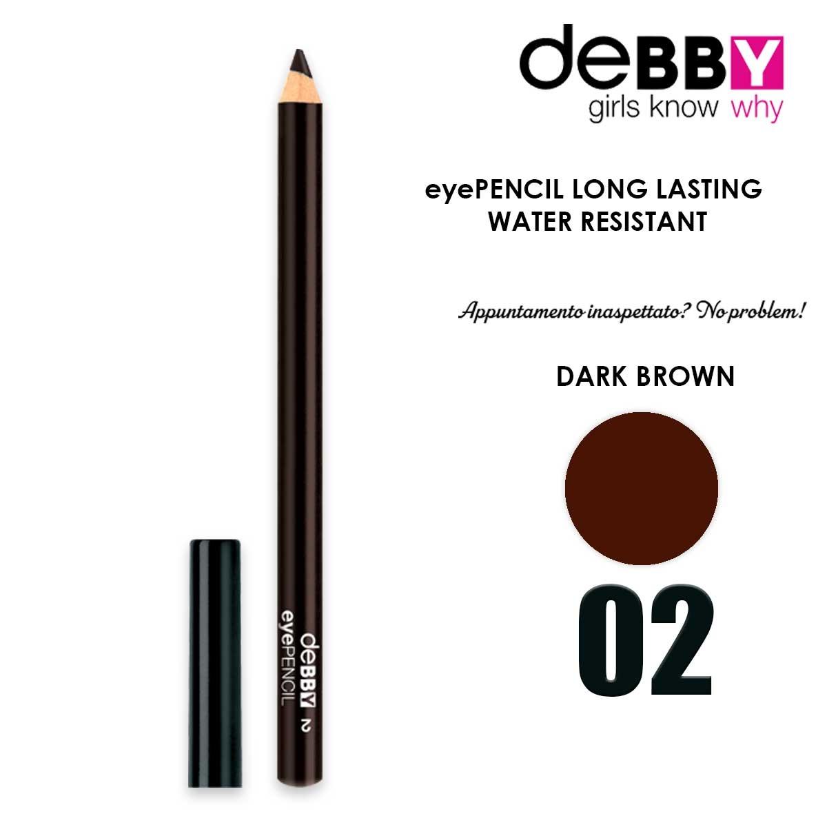 DEBBY MATITA OCCHI eyePENCIL LUNGA DURATA WATER RESISTANT 2
