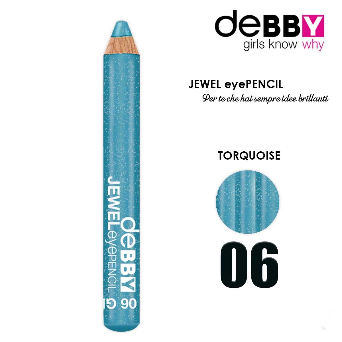 Debby matita occhi jewel 06 turquoise glitter