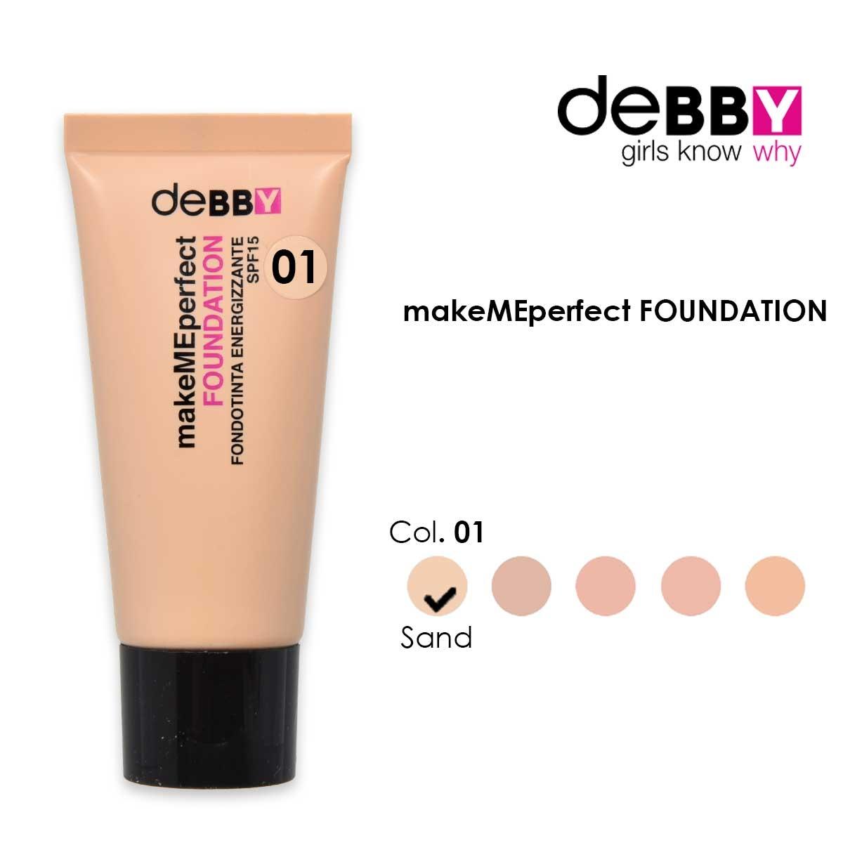 Debby fondotinta make me perfect 01 sand
