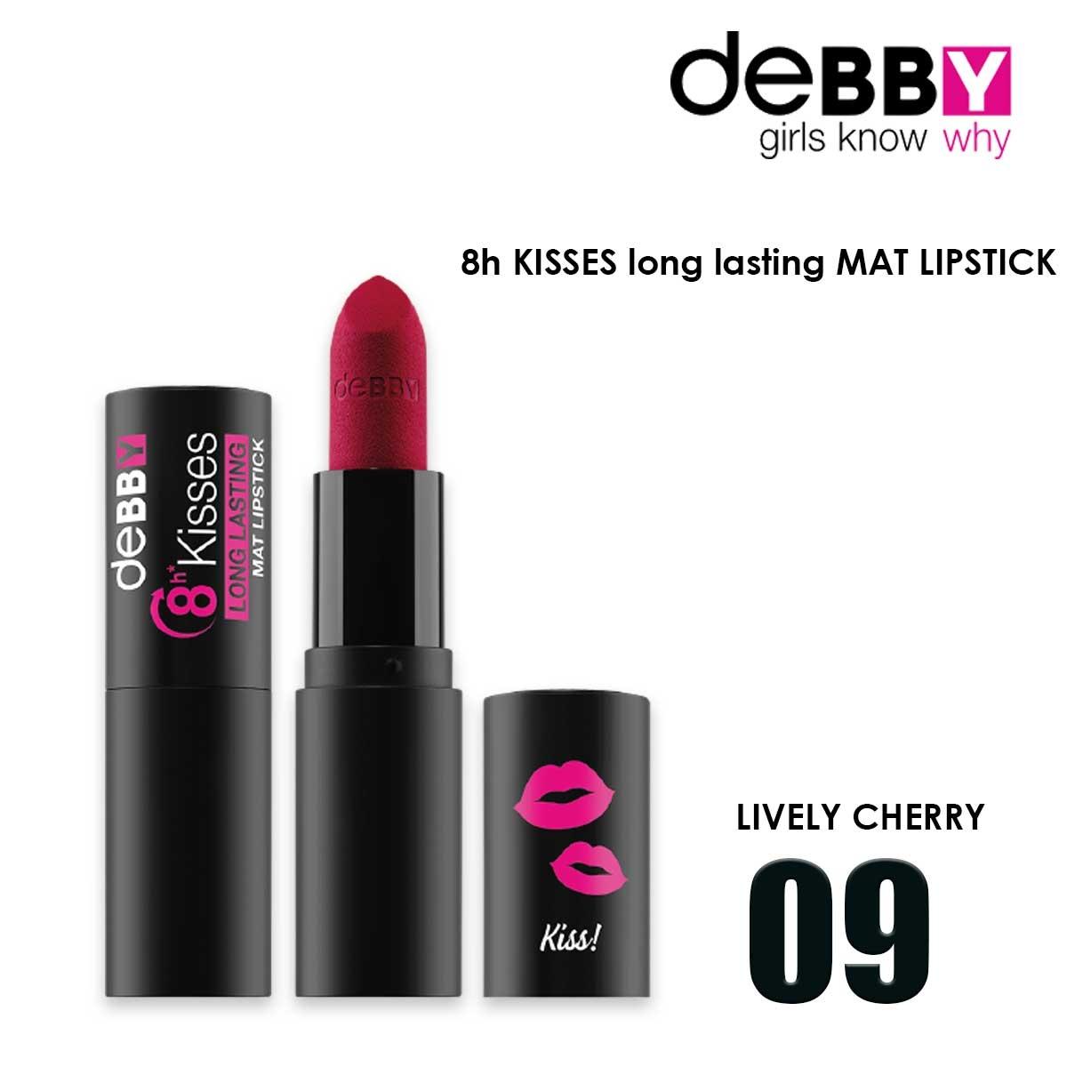 Debby rossetto long lasting mat 8h kisses 09 lively cherry