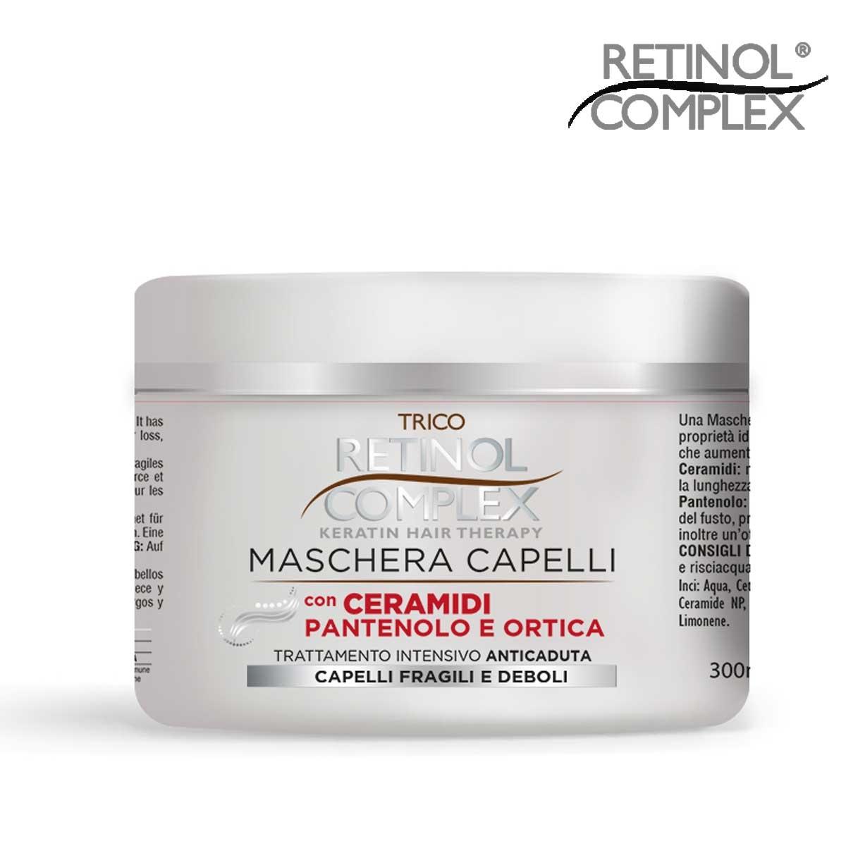 Keratin complex maschera 500 ml anticaduta con ceramidi-pantenolo e ortica