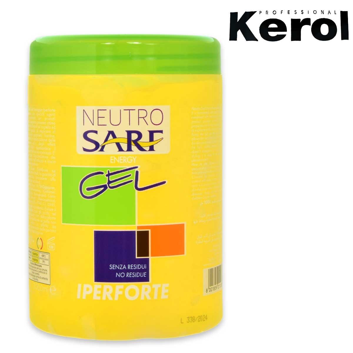 Kerol neutro sarf gel fissaggio iperforte 1000 ml vaso giallo