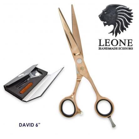 LEONE FORBICE DA TAGLIO DAVID 6" ROSE GOLD ERGONOMICA
