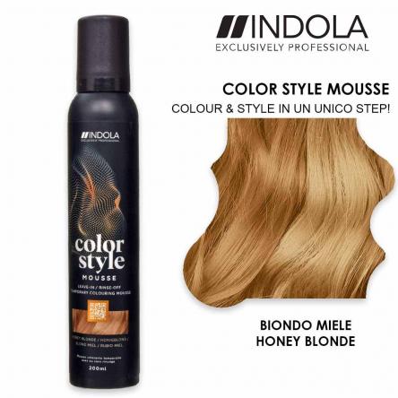 Indola color style mousse 200 ml biondo miele